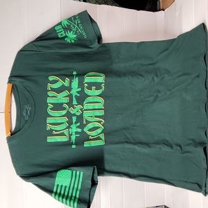 Grunt Style US 1776 This will defend Lucky & Loaded 100% cotton Men's sz XL